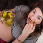 Pregnant Woman with Pickles