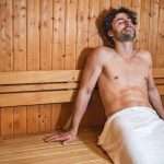 young-man-in-sauna-picture-id538476157