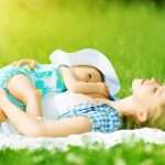 happy-family-mother-and-baby-are-resting-relax-sleep-picture-id465943965