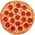 pepperoni-pizza-italian-pizza-on-white-background-picture-id804291810